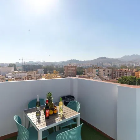 Magnifico Atico Terraza Con Vistas 2hab Ac Malaga